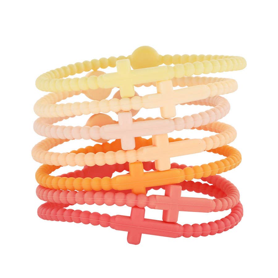 Sunset Cross Stretch Bracelet