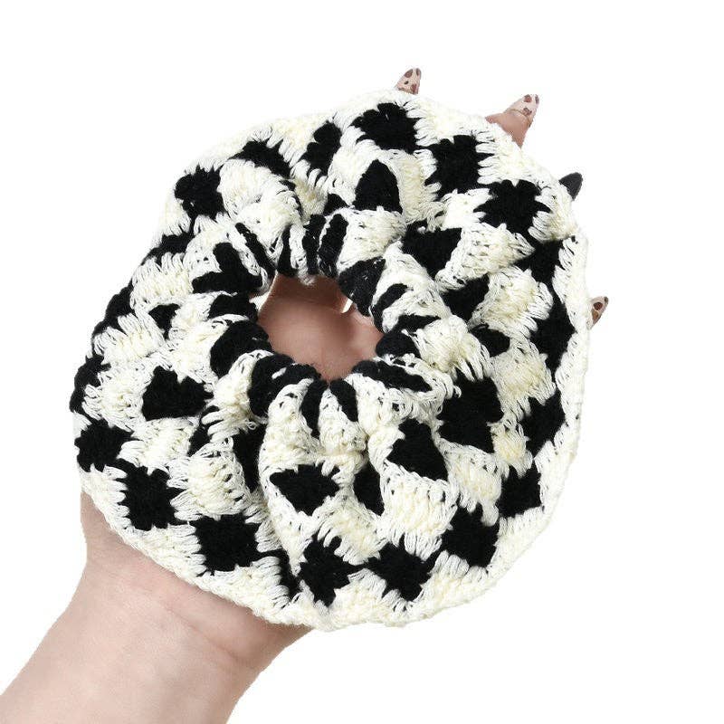 Bohemian Handmade Crochet Colorful Scrunchies MK2BLW6W6HSR220