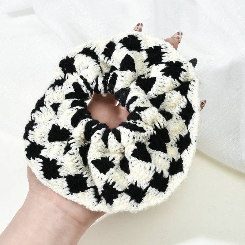 Bohemian Handmade Crochet Colorful Scrunchies MK2BLW6W6HSR220