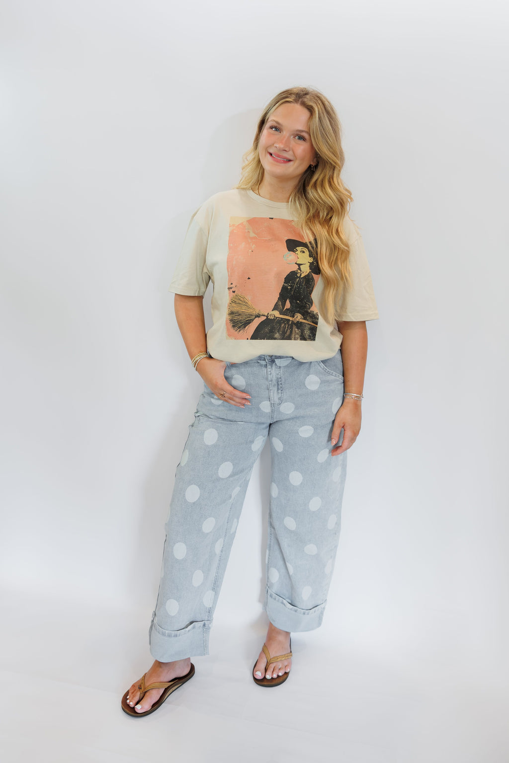 Happy Go Lucky Polka Dot Jeans