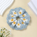 Sweet Colorful Flower Handmade Crochet Scrunchies MK2BLW6W6HSR217