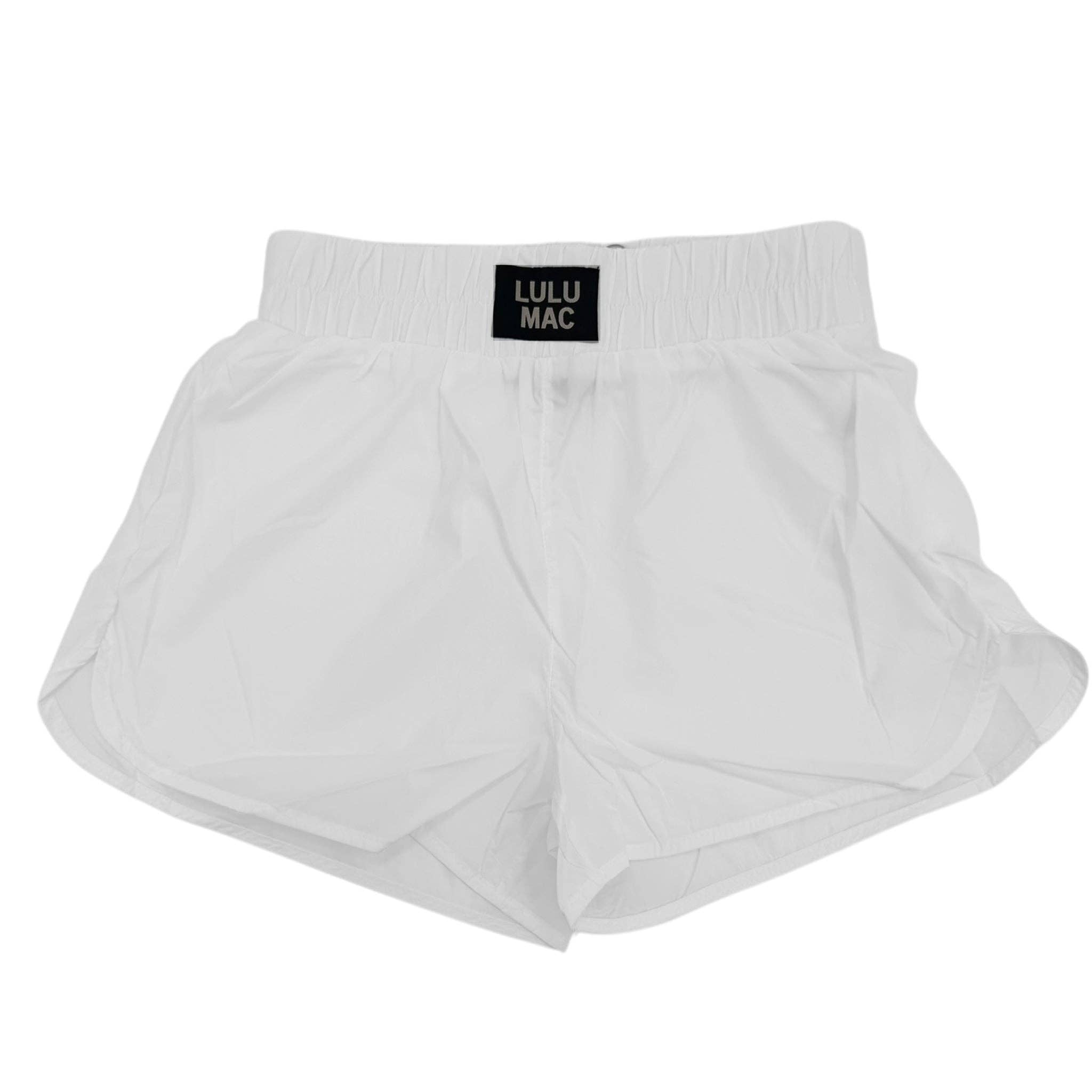 LuLu Mac White Boxer Shorts