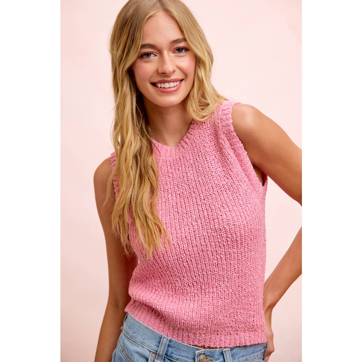 Rosé Sweater Tank