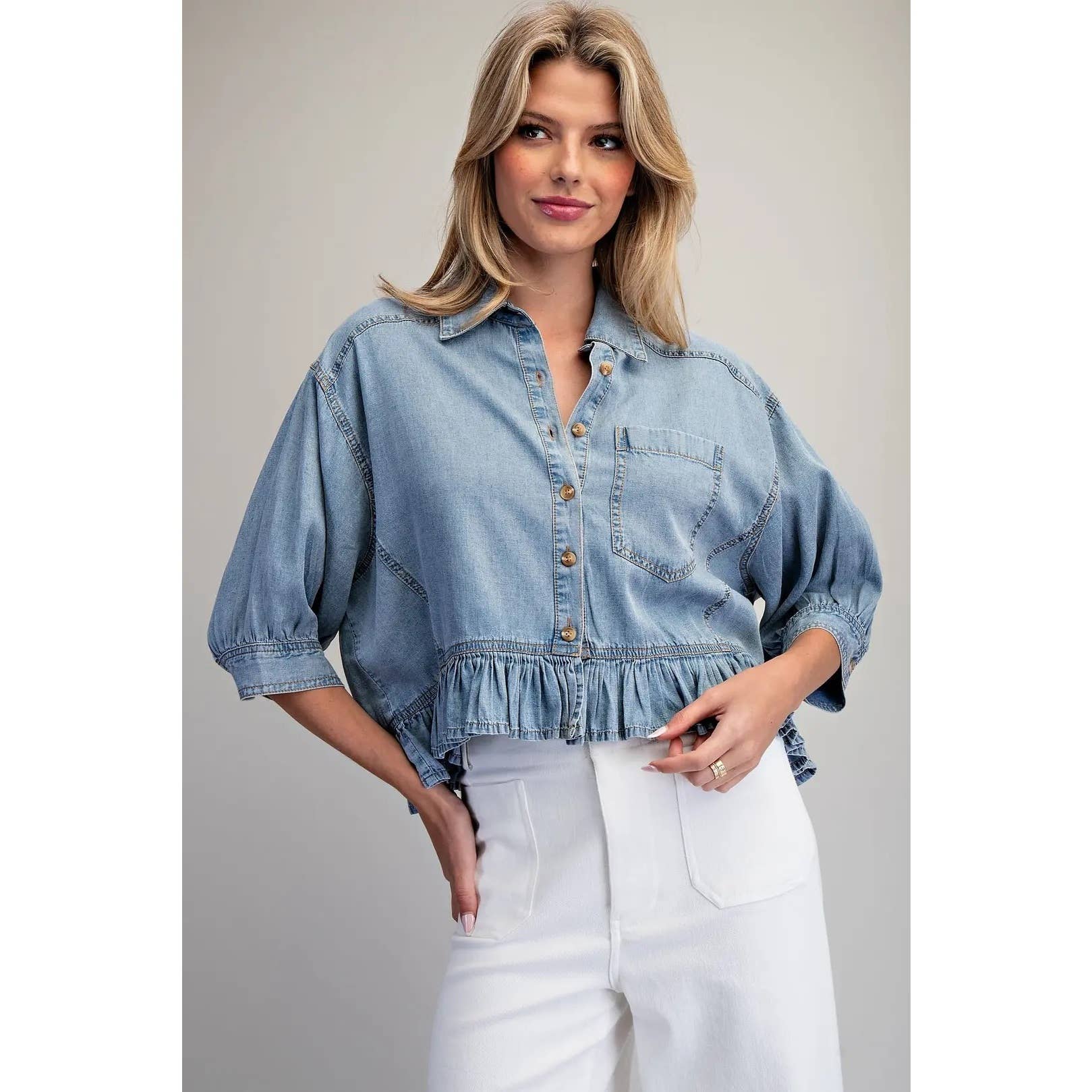 Bay Breeze Denim Top