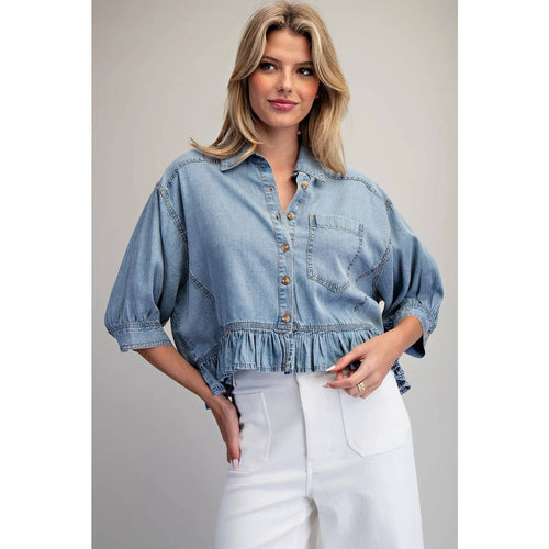 Bay Breeze Denim Top