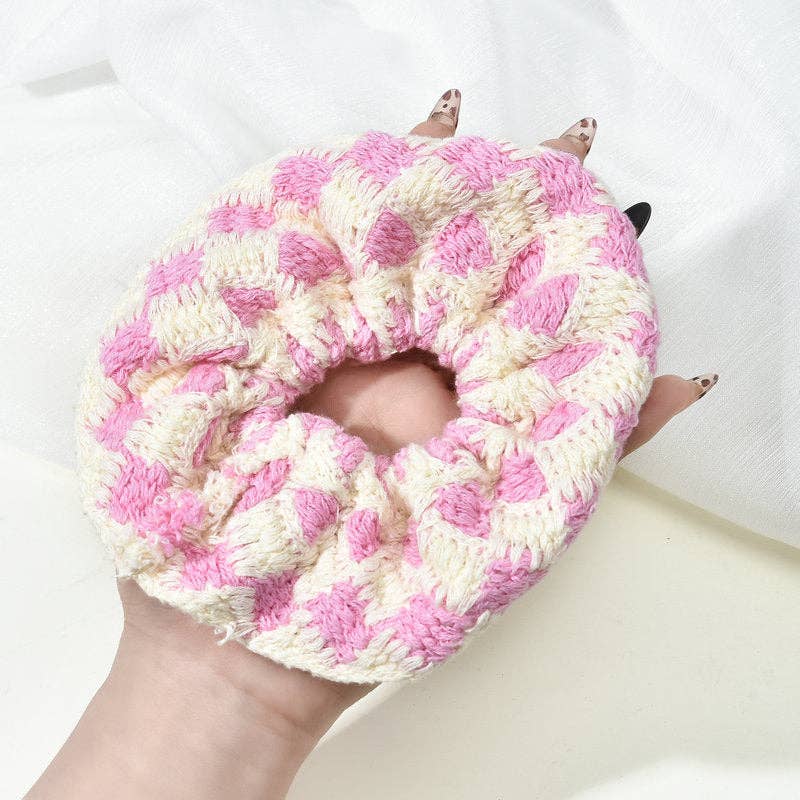Bohemian Handmade Crochet Colorful Scrunchies MK2BLW6W6HSR220