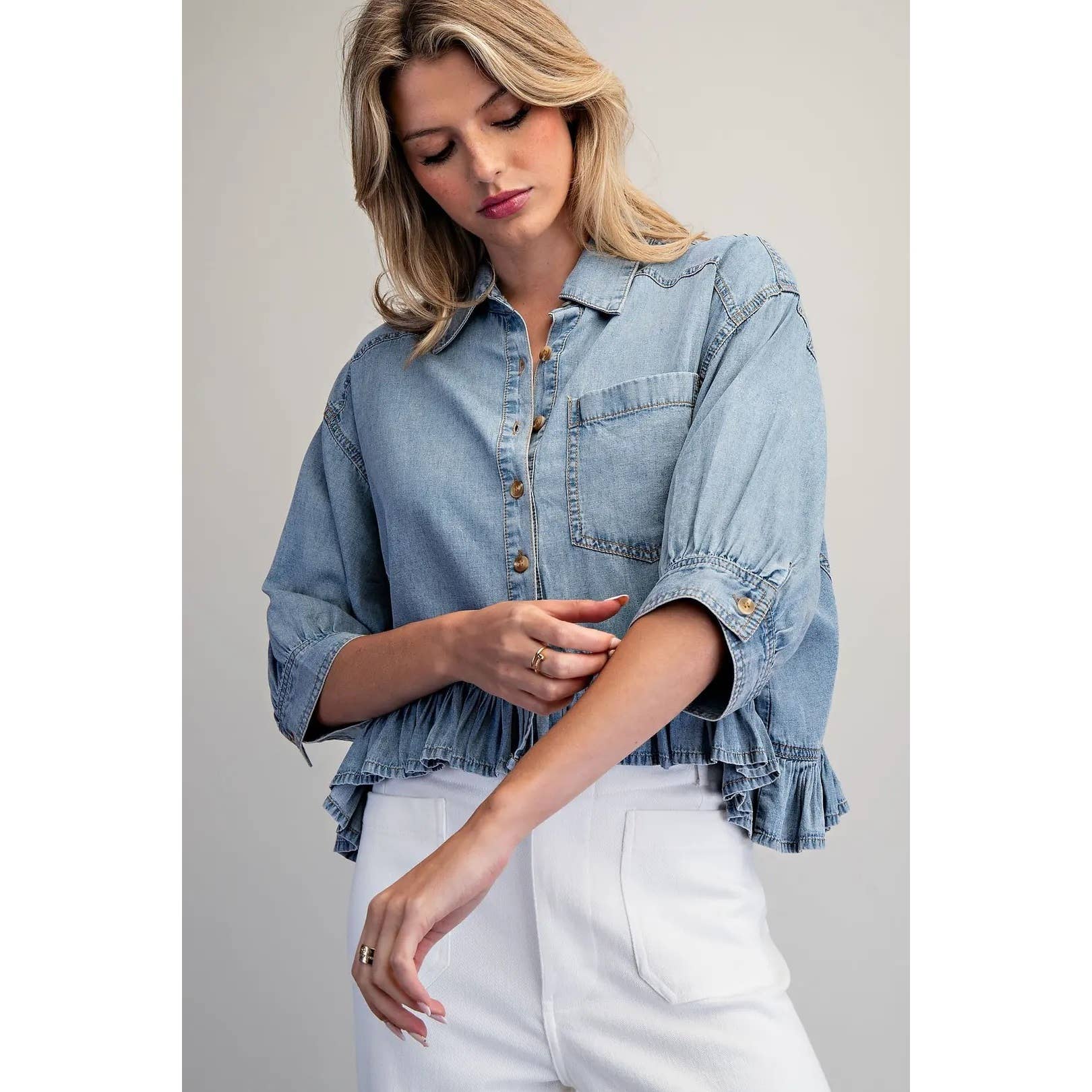 Bay Breeze Denim Top