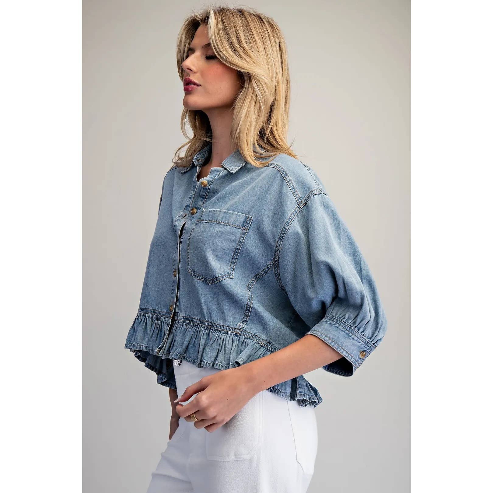 Bay Breeze Denim Top