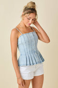 Boardwalk Beauty Peplum Top