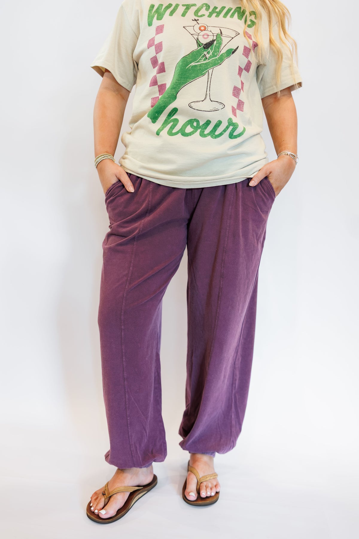 Sunset Stroll Mineral Wash Joggers