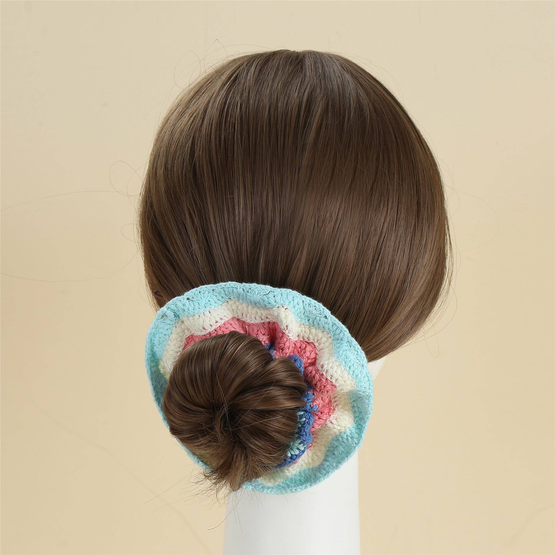 Sweet Colorful Flower Handmade Crochet Scrunchies MK2BLW6W6HSR217