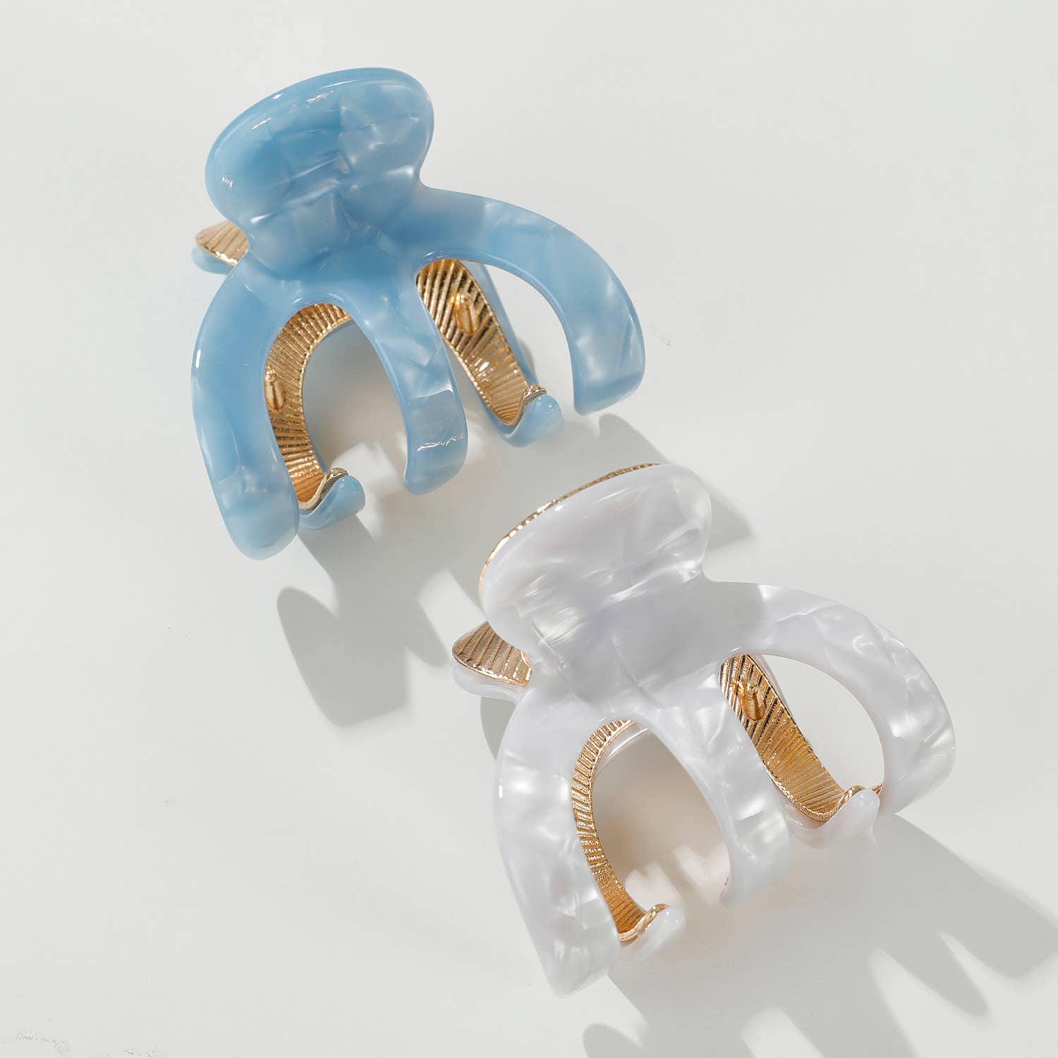 Jade Coastal Octopus Metal Claw Clip - Small
