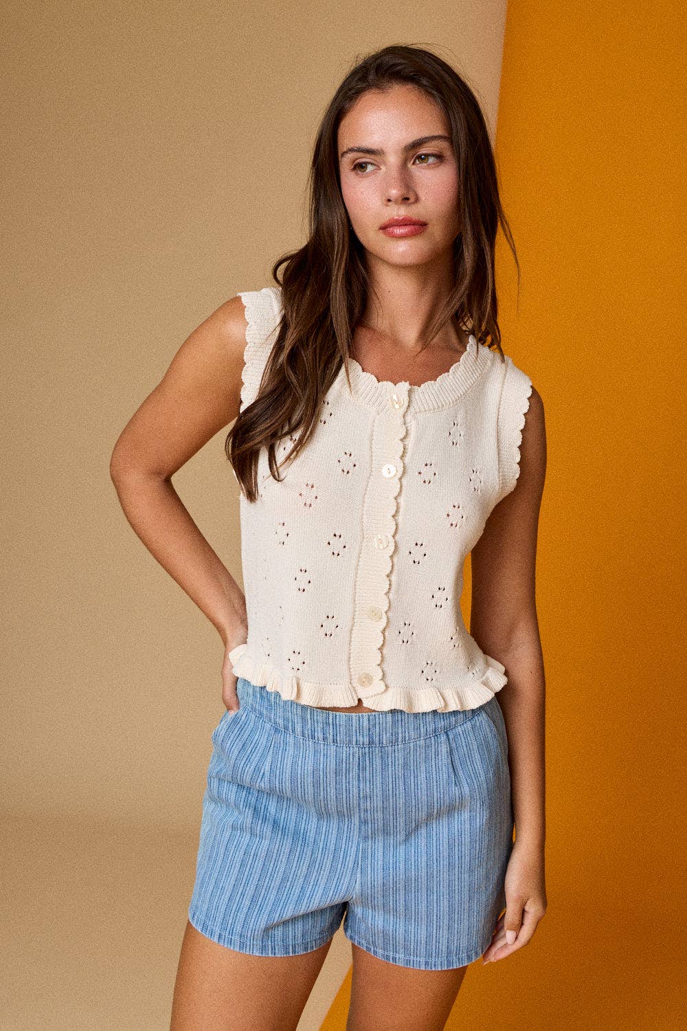 Sun Kissed Stitches Sweat Tank