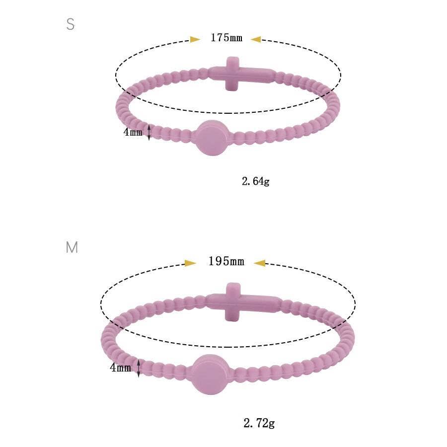Sunset Cross Stretch Bracelet