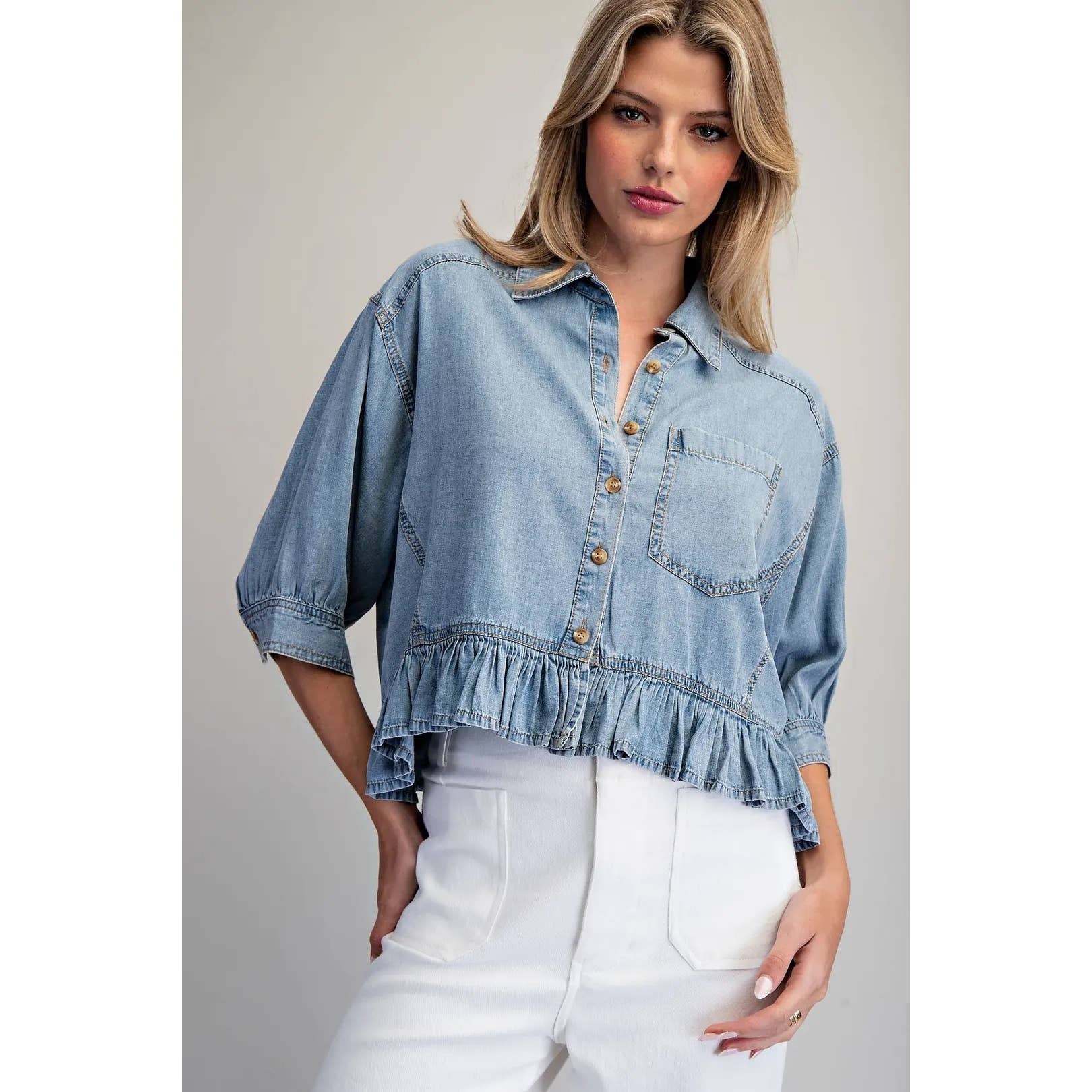 Bay Breeze Denim Top