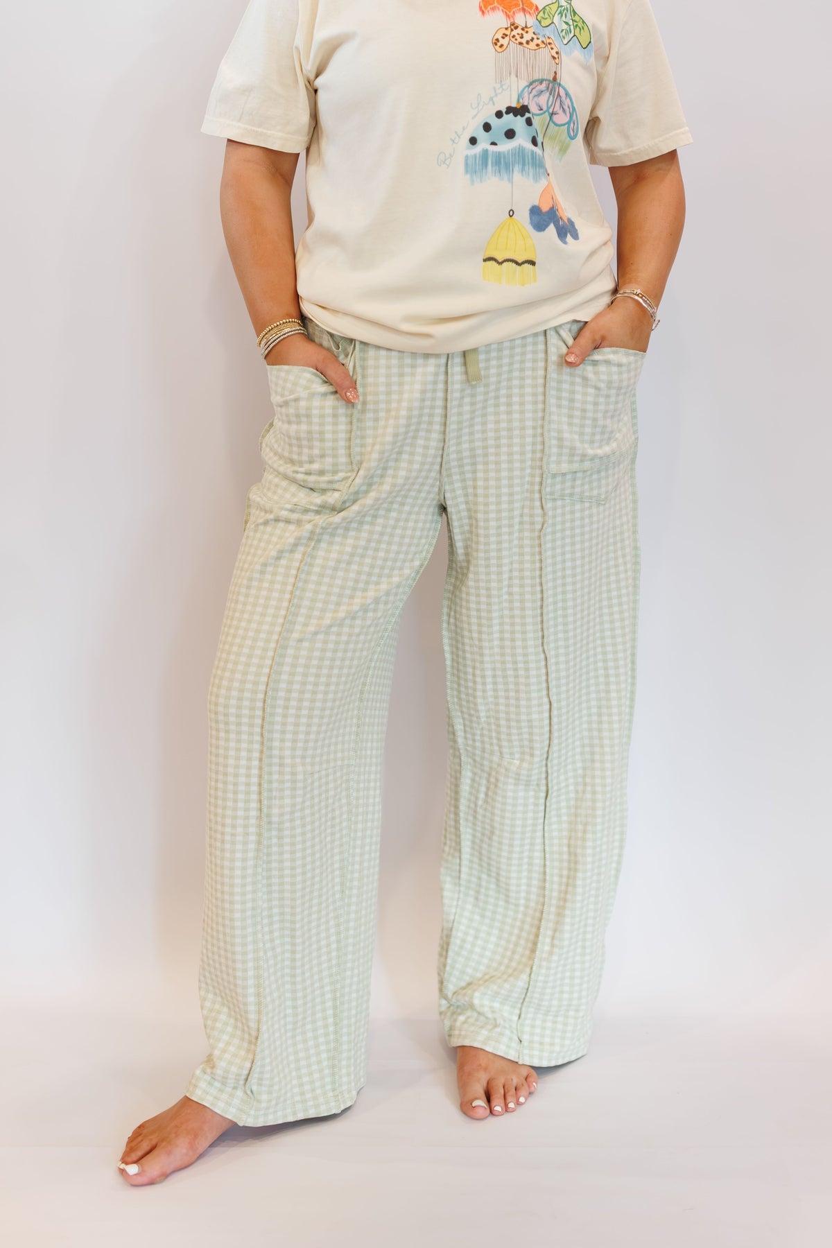 Main Squeez Gingham Pants