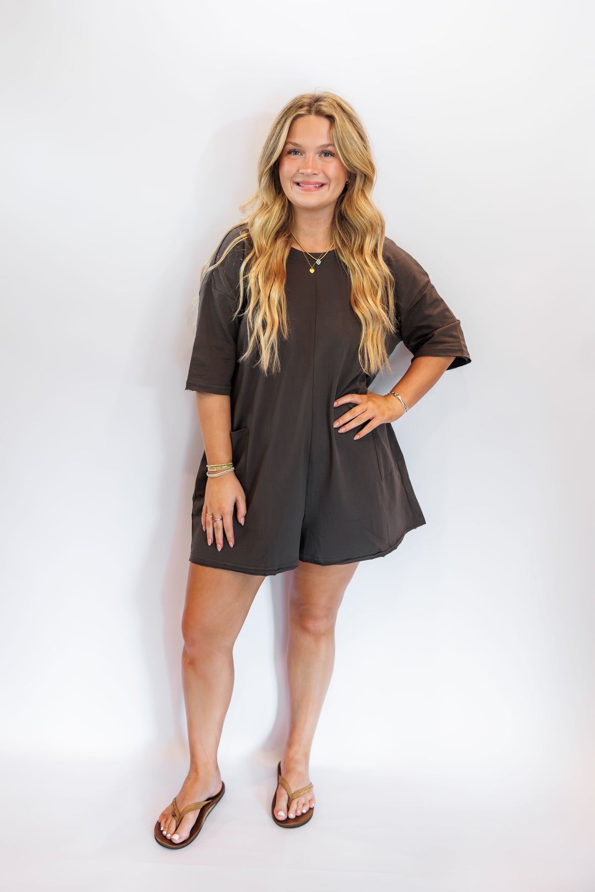 After Hours Washed Romper