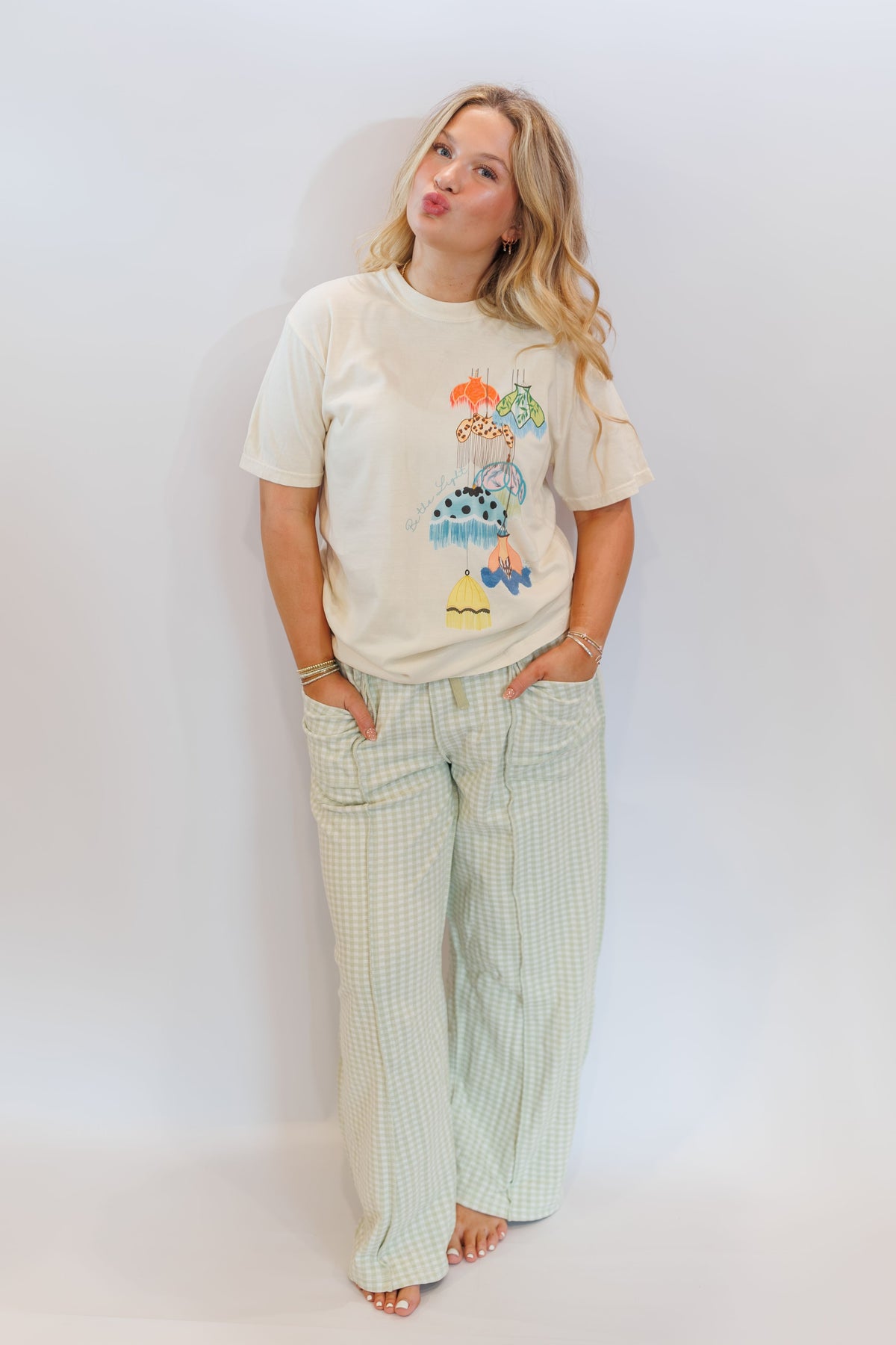 Main Squeez Gingham Pants